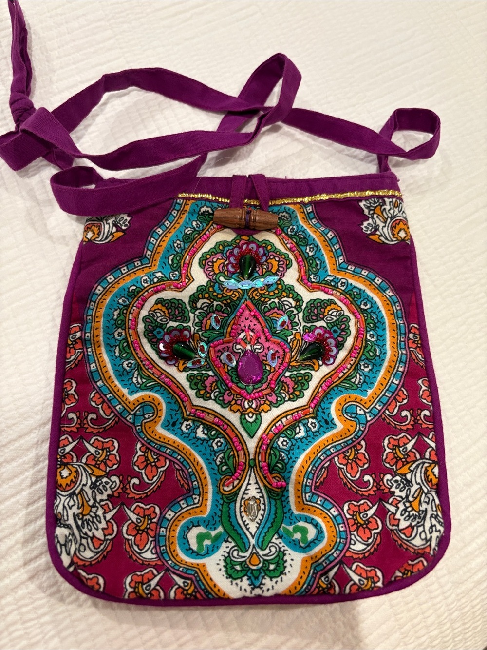 Like new World Market mini bag